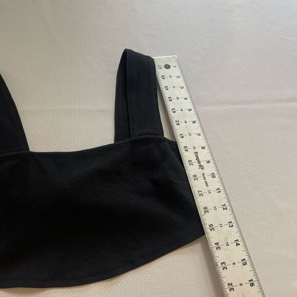 Free People Beach Black Crop Top Size Medium - Picture 7 of 9